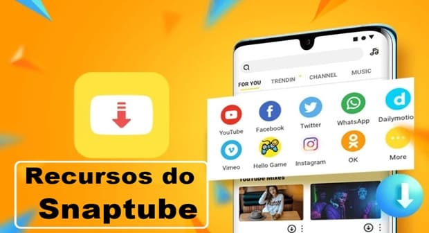 Recursos do Snaptube